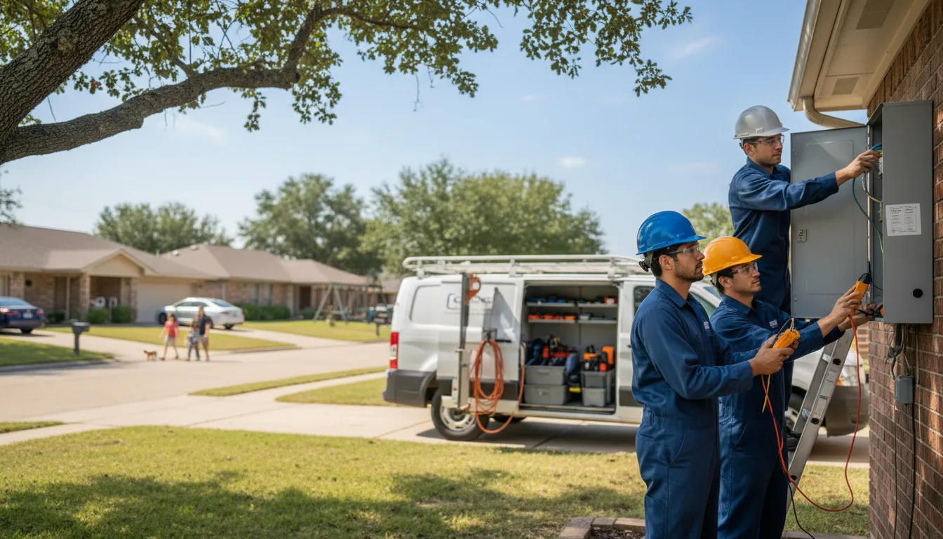 Certified electrician providing emergency electrical services in Mcnary, AZ